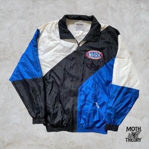 90s NHRA Drag Racing Championship Windbreaker | Autographed by Tony Schumacher